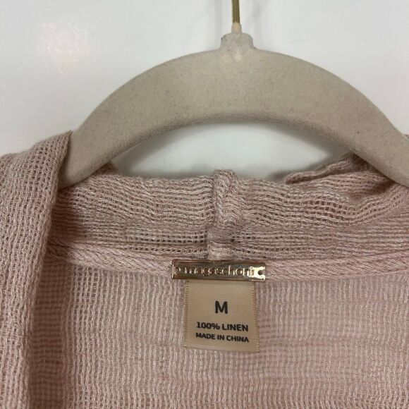 Magaschoni Linen Kimono Sweater Jacket Linen Cardigan Long Open Knit Lightweight - Picture 2 of 16